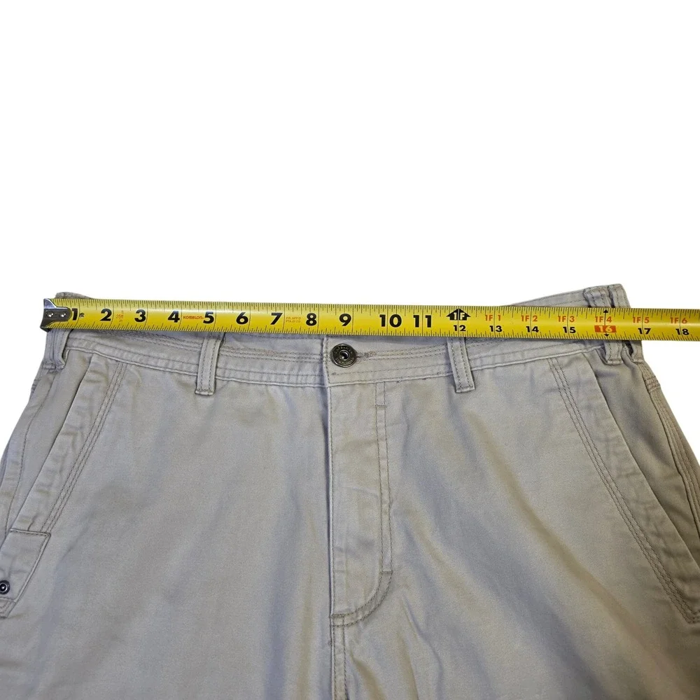 Cabela's Canvas Utility Pants 34x30 Khaki Mens‎ Stretch Outdoor Hiking *READ*